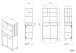 Buffet >Gala 11< in Jackson Eiche Dekor / Beton- Optik - 84x182x41cm (BxHxT)