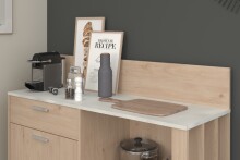 Küchenbuffet >Gala 12< in Jackson Eiche Dekor / Beton-Optik - 120x100x41 (BxHxT)