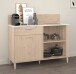 Küchenbuffet >Gala 12< in Jackson Eiche Dekor / Beton-Optik - 120x100x41 (BxHxT)