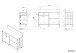 Küchenbuffet >Gala 12< in Jackson Eiche Dekor / Beton-Optik - 120x100x41 (BxHxT)