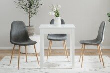 Esstisch >Capri< in Weiß - 60x76x67cm (BxHxT)