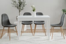Esstisch >Capri< in Weiß - 110x76x67cm (BxHxT)