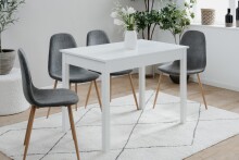 Esstisch >Capri< in Weiß - 110x76x67cm (BxHxT)