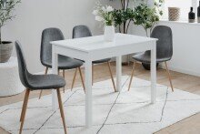Esstisch >Capri< in Weiß - 110x76x67cm (BxHxT)