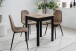 Esstisch >Capri< in Dekor Artisan Eiche / schwarz - 60x76x67cm (BxHxT)