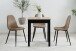 Esstisch >Capri< in Dekor Artisan Eiche / schwarz - 60x76x67cm (BxHxT)