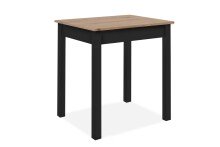 Esstisch >Capri< in Dekor Artisan Eiche / schwarz - 90x76x67cm (BxHxT)