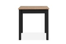 Esstisch >Capri< in Dekor Artisan Eiche / schwarz - 90x76x67cm (BxHxT)