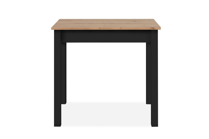 Esstisch >Capri< in Artisan Eiche Dekor / Schwarz - 110x76x67cm (BxHxT)
