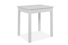 Esstisch >Capri< in Weiß Dekor - 90x76x67cm (BxHxT)