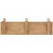 Garderobenleiste >BANTRY< 3 Haken, in Eiche, Massivholz - 40x13x12cm (BxHxT)