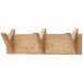 Garderobenleiste >BANTRY< 3 Haken, in Eiche, Massivholz - 40x13x12cm (BxHxT)