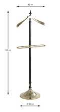 Herrendiener >55263< in goldfarbig, schwarz -...
