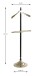 Herrendiener >55263< in goldfarbig, schwarz - 45x130x32 (BxHxT)