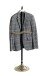 Herrendiener >55263< in goldfarbig, schwarz - 45x130x32 (BxHxT)