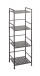 Regal >59826< 4 Böden, in anthrazit, Stahlrohr, Metall - 33x106x28cm (BxHxT)