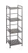 Regal >59826< 4 Böden, in anthrazit, Stahlrohr, Metall - 33x106x28cm (BxHxT)