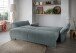 Schlafsofa >Phedra< Armlehnfunktion, 9758 Corto mint, Mikrofaser - 242x90x131cm (BxHxT)