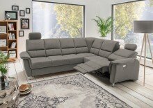 Polstergarnitur >Ludwigshafen< Motor-Relaxfunktion, Schlaffunktion, anthrazit - 268x113x222cm (BxHxT)