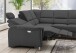 Polstergarnitur >Ludwigshafen<  Motor-Relaxfunktion, Schlaffunktion, schwarz - 268x113x222cm (BxHxT)