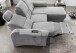 Ecksofa >Ludwigshafen< Motor-funktion, Kopfstütze, Stauraum, silber - 231x113x165 (BxHxT)