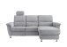 Ecksofa >Ludwigshafen< Motor-funktion, Kopfstütze, Stauraum, silber - 231x113x165 (BxHxT)
