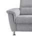 Ecksofa >Ludwigshafen< Motor-funktion, Kopfstütze, Stauraum, silber - 231x113x165 (BxHxT)