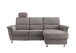 Ecksofa >Ludwigshafen< Motor-funktion, Kopfstütze, Stauraum, grau-braun - 231x113x165 (BxHxT)