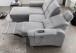 Ecksofa >Ludwigshafen< Motor-funktion, Kopfstütze, Stauraum, silber - 231x113x165 (BxHxT)
