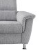 Ecksofa >Ludwigshafen< Motor-funktion, Kopfstütze, Stauraum, silber - 231x113x165 (BxHxT)