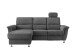 Ecksofa >Ludwigshafen< Motor-funktion, Kopfstütze, Stauraum, anthrazit - 231x113x165 (BxHxT)