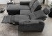 Ecksofa >Ludwigshafen< Motor-funktion, Kopfstütze, Stauraum, anthrazit - 231x113x165 (BxHxT)
