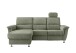 Ecksofa >Ludwigshafen< Motor-funktion, Kopfstütze, Stauraum, moosgrün - 231x113x165 (BxHxT)
