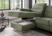 Ecksofa >Ludwigshafen< Motor-funktion, Kopfstütze, Stauraum, moosgrün - 231x113x165 (BxHxT)