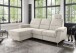 Ecksofa >Ludwigshafen< Motor-funktion, Kopfstütze, Stauraum, beige - 231x113x165 (BxHxT)