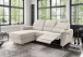 Ecksofa >Ludwigshafen< Motor-funktion, Kopfstütze, Stauraum, beige - 231x113x165 (BxHxT)