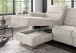 Ecksofa >Ludwigshafen< Motor-funktion, Kopfstütze, Stauraum, beige - 231x113x165 (BxHxT)