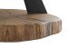 Couchtisch >BILOXI< in Eiche / schwarz, Glas / Massivholz / Metall - 45x75 (HxD)
