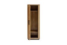 Garderobenschrank >GRENO< 2 Böden, 1 Stange, in Eiche teilmassiv - 69,5x200,5x40 (BxHxT)