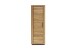 Garderobenschrank >GRENO< 2 Böden, 1 Stange, in Eiche teilmassiv - 69,5x200,5x40 (BxHxT)