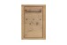 Garderobenpaneel >GRENO< 5 Haken, Ablage, Eiche teilmassiv - 80x114x27 (BxHxT)