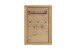 Garderobenpaneel >GRENO< 5 Haken, Ablage, Eiche teilmassiv - 80x114x27 (BxHxT)