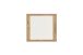 Garderobenspiegel >GRENO< in Eiche, Massivholz / Spiegel - 80x74x2cm (BxHxT)
