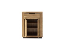 Garderoben-Set >Greno< (2-teilig) Massivholzfront - Teilmassiv - 80x200,5x40 (BxHxT)