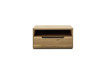 Schuhbank >ARAYA< 1 Schublade, Eiche teilmassiv, Holzwerkstoff - 79x41x40,5cm (BxHxT)