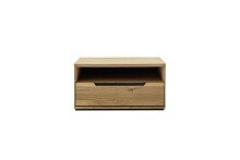Schuhbank >ARAYA< 1 Schublade, Eiche teilmassiv, Holzwerkstoff - 79x41x40,5cm (BxHxT)