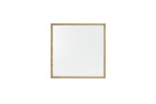 Garderobenspiegel >ARAYA< in Eiche teilmassiv, Massivholz / Spiegelglas - 79x79x2cm (BxHxT)