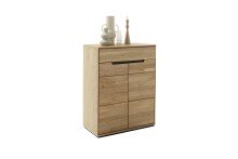 Garderoben-Set >ARAYA< (5-teilig) in Eiche teilmassiv - 227x195x40,5 (BxHxT)