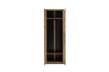 Garderoben-Set >ARAYA< (3-teilig) in Eiche teilmassiv - 148x195x40,5 (BxHxT)