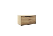 Garderoben-Set >ARAYA< (3-teilig) in Eiche teilmassiv - 148x195x40,5 (BxHxT)